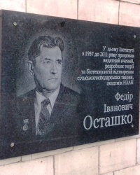 Памятная доска Осташко Ф.И., пос. Кулиничи