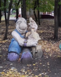 Тріо музикантів в Міському парку, м. Лисичанськ