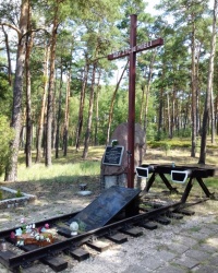 Памятник жертва ж\д катастрофы, с. Бжоза