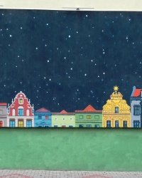 Mурал на ул. Гагарина, 170\200 (часть 1), г. Торунь