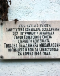 Аннотационная доска на ул. Тюкова, с. Орлиное