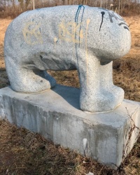 Скульптура медведя, г. Торунь
