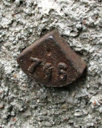 Репер №746, по ул. Черкасской, 14, в г. Золотоноша