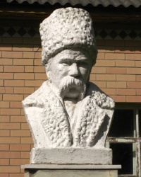 Бюст Т. Г. Шевченко в с. Млиев