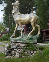 Скульптура «Олень» в с. Климентово