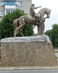 Памятник князю Игорю и княгине Ярославне в г. Путивль