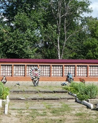 Братская могила с памятником советских воинов в с. Терновка