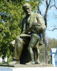 Памятник "Ленин с пионером" в с. Соснова