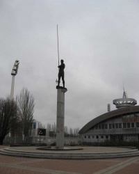 Памятник спортивной гордости Донбасса.