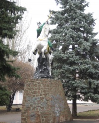 Памятник Богдану Хмельницкому в Донецке.