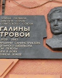 Аннотационная доска на ул.Г.Петровой в г.Керчи