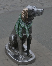 Памятник Белому Биму Черное Ухо в г.Воронеж