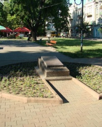Памятник на месте массовых казней во время фашистской оккупации г.Одессы в 1941г.