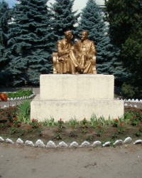 Памятник В.И. Ленину и М. Горькому в г. Одесса