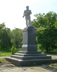 Памятник морякам Дунайской флотилии, защищавшем город в 1941г., в городском парке г.Килии