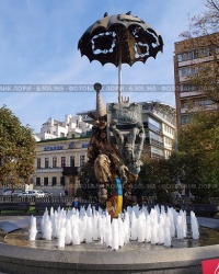 Фонтан "Клоуны" на Цветном бульваре в г.Москве