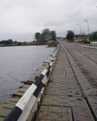 Понтонный мост через р.Северский Донец в г. Каменске-Шахтинском