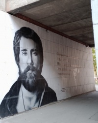 Граффити В.С.Высоцкий в г.Санкт-Петербурге
