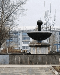 Фонтан на аллее Энергетиков в г. Зугрэсе