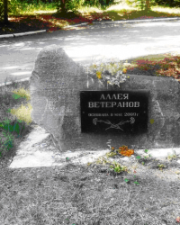 Памятный камень на Аллее ветеранов в г.Зугрэсе