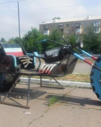 Памятник байку в г.Шахтерске