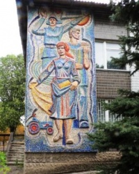 Мозаичные панно в поселке Старобешево