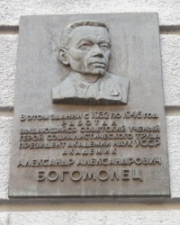 Памятные доски А.А.Богомольцу и А.Ф.Макарченко в г.Киевека