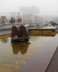 Каскад фонтанов на бульваре Шевченко в г.Запорожье