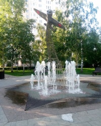 Фонтан Победы в Талалихинском сквере г.Москвы 