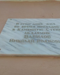 Мемориальная доска Н. И. Вавилову в п.2-го участка института им. Докучаева