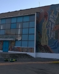 Мозаичное панно на здании Дома культуры в с.Берёзовка