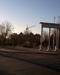 Колоннада на центральном входе "Приморского парка" в г.Черноморск (Ильичёвск)