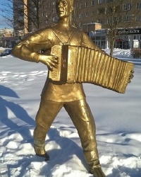 Памятник Василию Тёркину в г.Орехово-Зуево 
