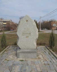 Аннотационный знак на улице Бочарова в г.Вольнянск