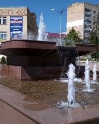Центральный фонтан в г.Волочиск