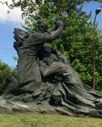 смт Срібне. Пам'ятник жертвам нацизму.