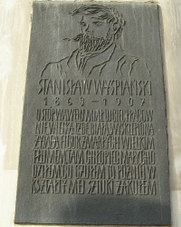 м. Краків. Меморіальна дошка Станіславу Виспянському.