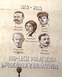 м. Краків. Мурал на честь 100-річчя приєднання Подгуже до Кракова.