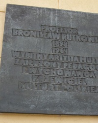 м. Краків. Меморіальна дошка Броніславу Рутковському.