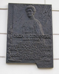 м. Краків. Меморіальна дошка Ользі Бознанській.