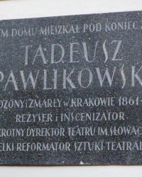 м. Краків. Меморіальна дошка Тадеушу Павліковському