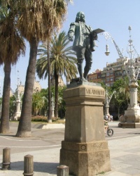 м. Барселона. Пам’ятник Антоніо Віладомату. м. Барселона. Пам’ятник Антоніо Віладомату.