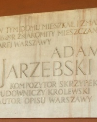 м. Варшава. Меморіальна дошка Адаму Яжембському.