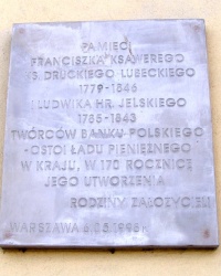 м. Варшава. Меморіальна дошка засновникам Банку Польщі.