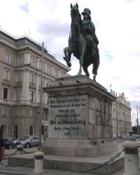 м. Відень. Пам'ятник фельдмаршалу Шварценбергу.