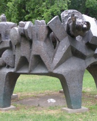 м. Будапешт. Скульптура «Боротьба римлян з варварами».