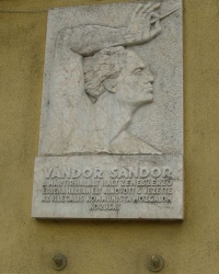 м. Будапешт.  Меморіальна дошка Шандору Вандору.