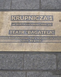 м. Краків. Меморіальна дошка театру «Багатела».