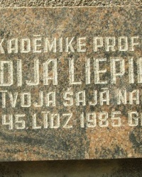 м. Рига. Меморіальна дошка Лідії Лєпиня.
