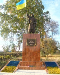 Пам'ятник козаку Деркачу - легендарному засновнику міста Дергачі